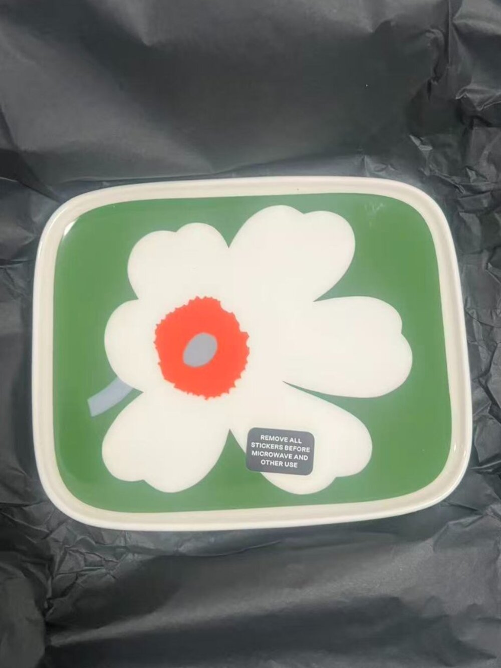 Marimekko Oiva Unikko 60th Anniversary Plate